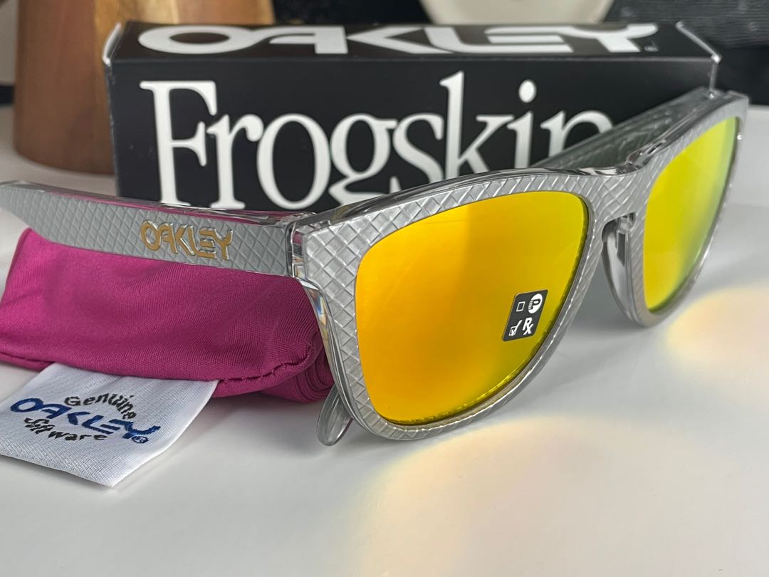 oakley frogskins checkbox silver