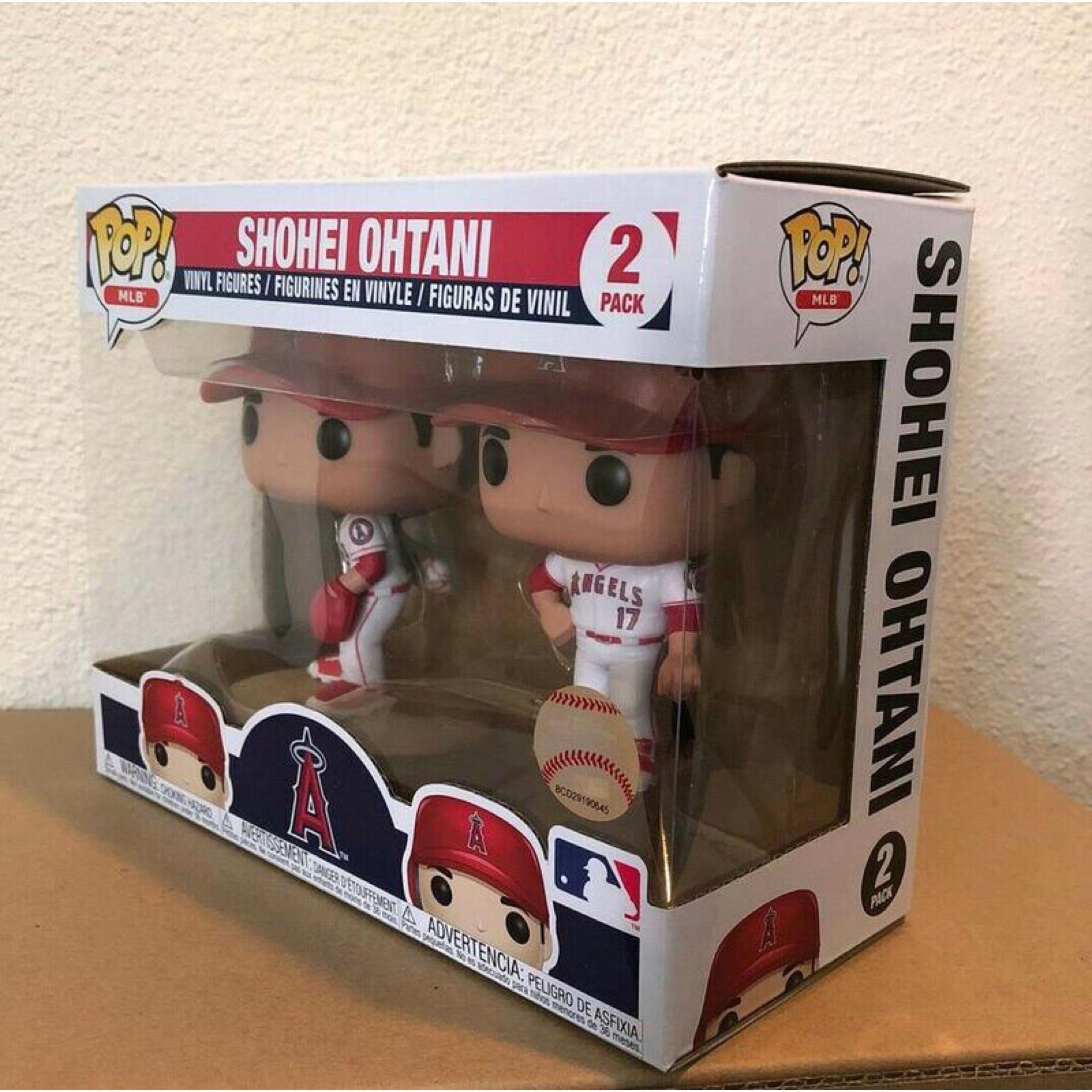 Shohei Ohtani Los Angeles Angels Autographed Funko POP 2-Pack Exclusive  Figurine Set - Limited Edition of