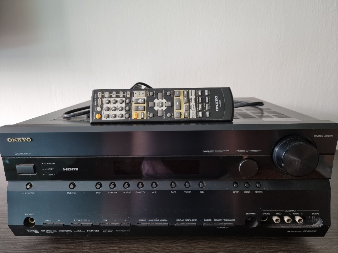 Onkyo TXSR605 AV receiver for sale, Audio, Soundbars, Speakers