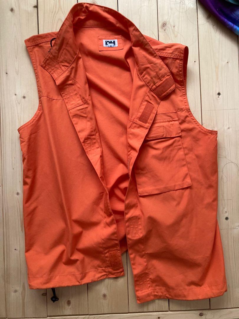 Orange utility vest, Men's Fashion 