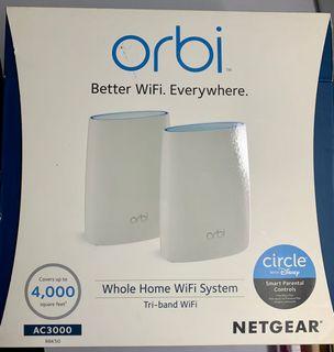 ORBI MESH WIFI SYSTEM | WHOLE HOME - AC3000 (RBK50) TRI-BAND MESH WIFI (1 ROUTER + 1 SATELLITE)