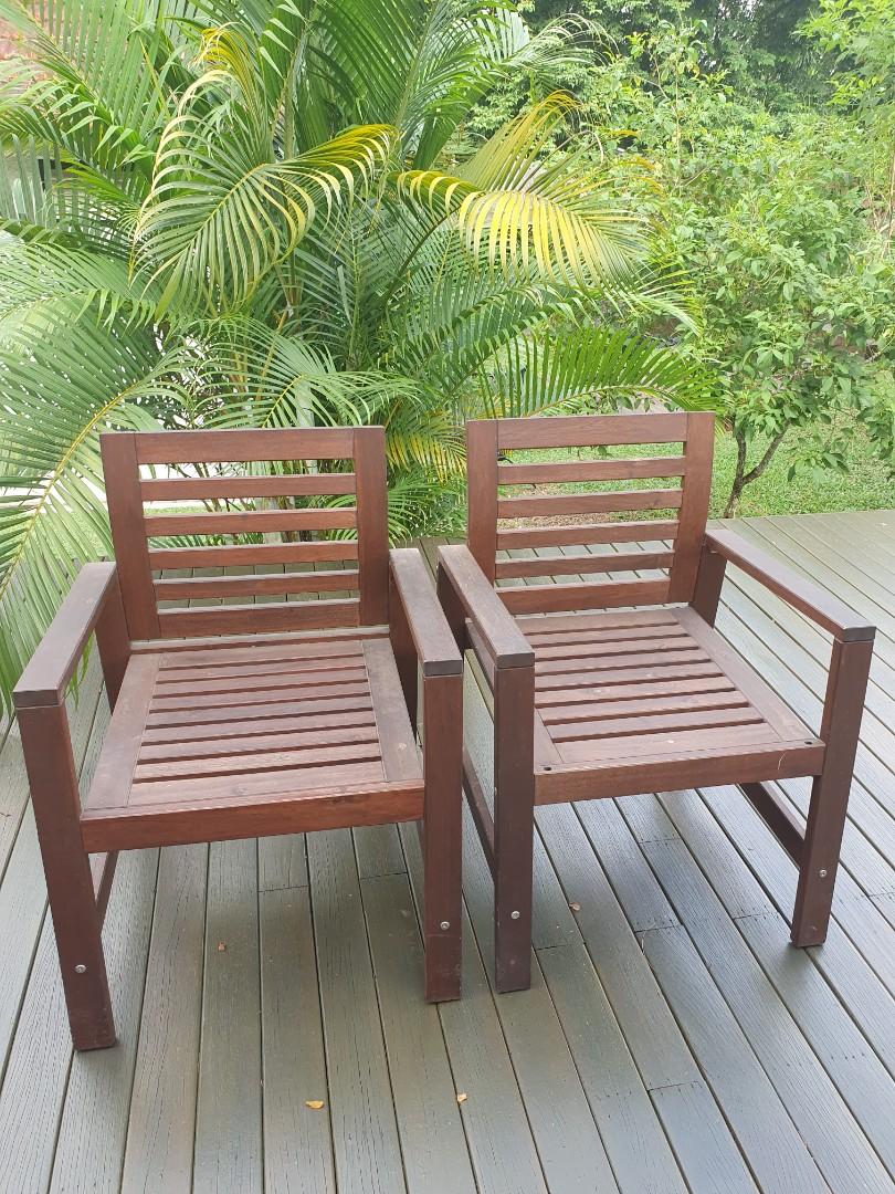 IKEA Applaro Outdoor chair w armrest, Furniture & Home Living, Outdoor