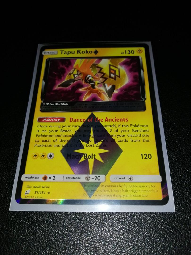  Tapu Koko Prism Star - 51/181 - Holo Rare : Toys & Games