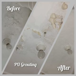 P.U Grouting On Concrete Ceiling Without Hacking  Collection item 1