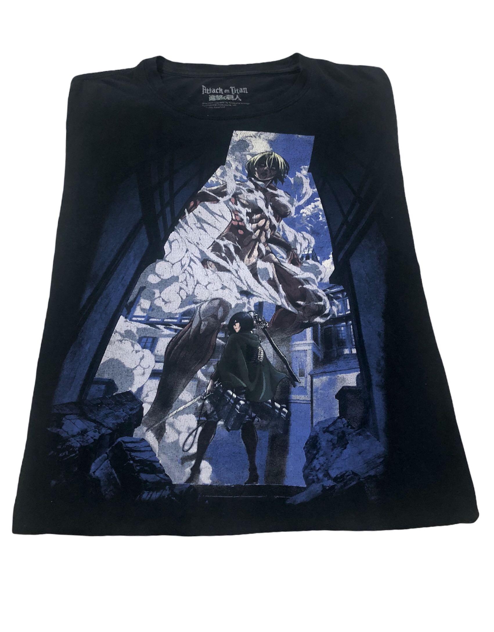 Attack on titan (Mikasa x girl titan), Men's Fashion, Clothes, Tops on Carousell