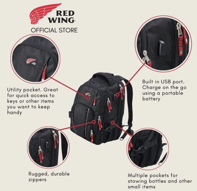Redwing Backpack 69019 Heavy Duty Red Wing, Men's Fashion, Bags ...