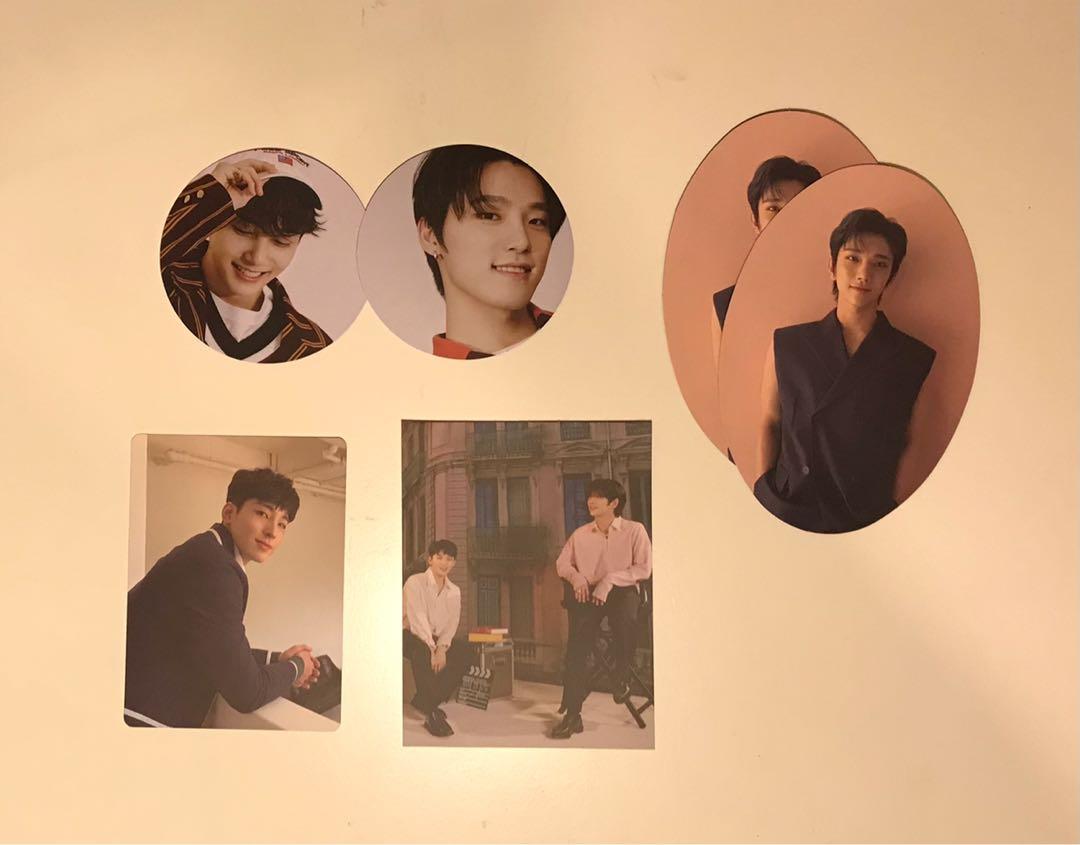 SEVENTEEN Semicolon Inclusions (Category: K-Wave Merchandise) located in Makati City. Submitted by dingustts (Listing ID 1107867581, Image 1). Description: SEVENTEEN Semicolon Inclusions On-hand and ready to ship :3 Circle card- 40php each - (1) Jeonghan - (1) Dino Oblong card- 60php each - (2) Joshua Minicard- 120php - (1) Wonwoo OTP card- 120php - (1) Woozi x Joshua.