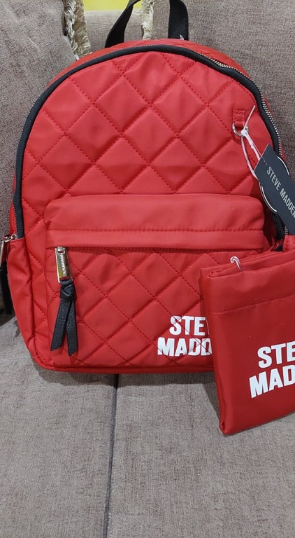 Steve madden red backpack hot sale