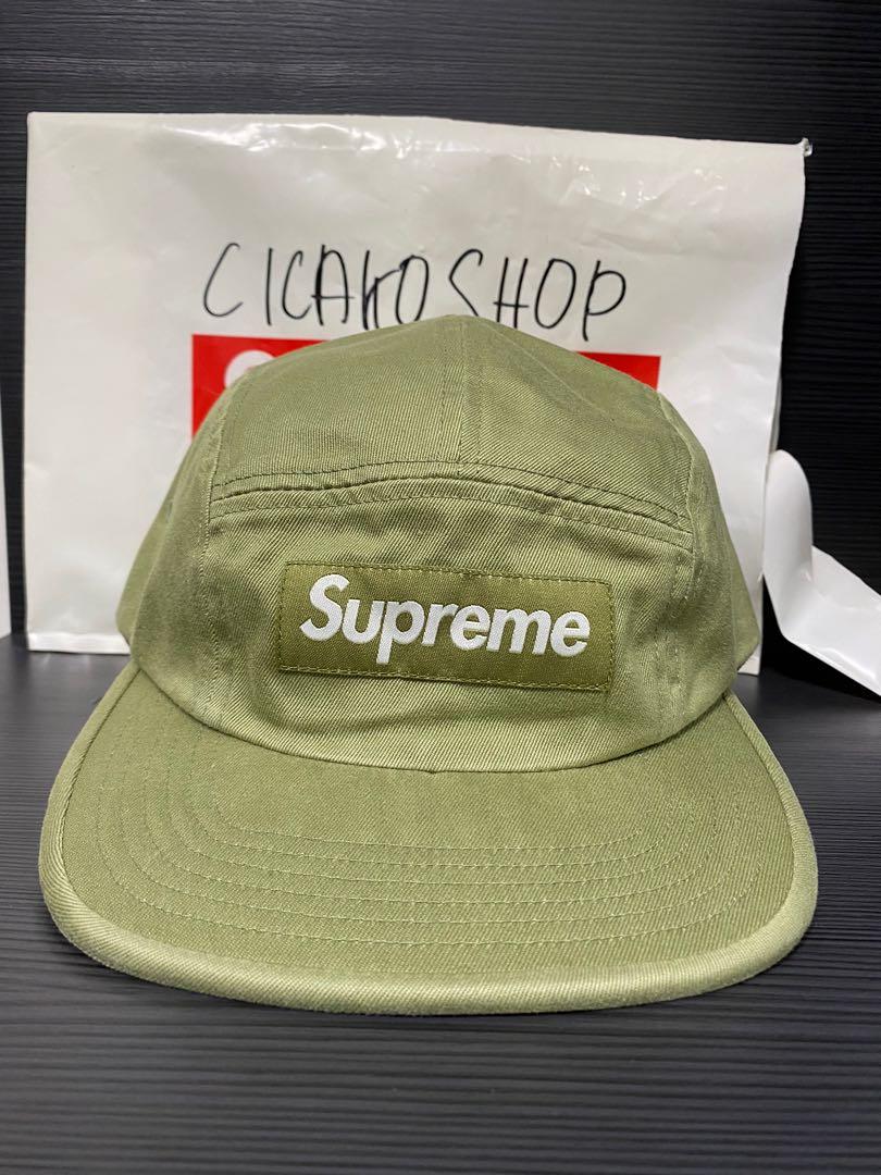 Supreme Camp Cap light Green hat Men s Fashion Watches