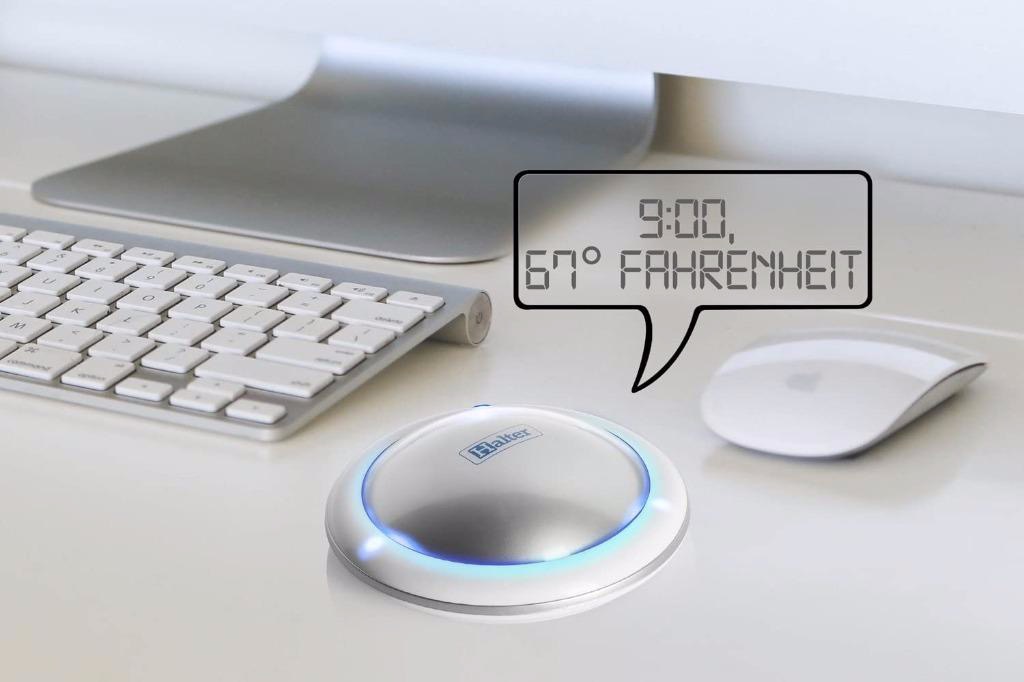 UFO Talking Alarm Clock, Speaks Time and Temperature When Pressed