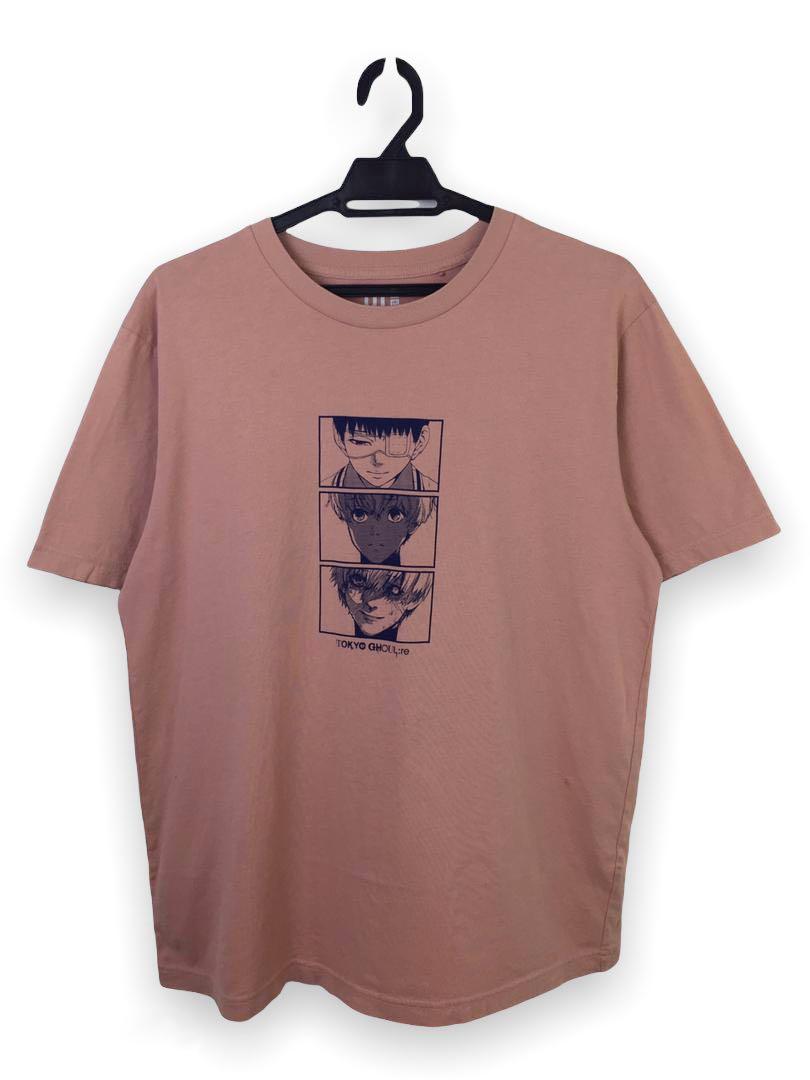 Tokyo Ghoul Uniqlo Tshirt Collaboration Pink Size S NEW From Japan  eBay