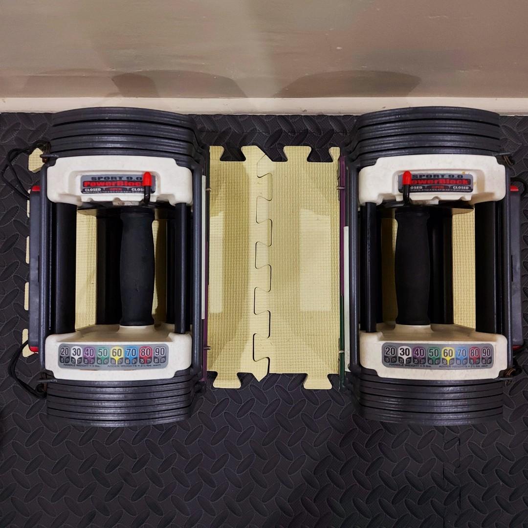 Used powerblock sales dumbbells
