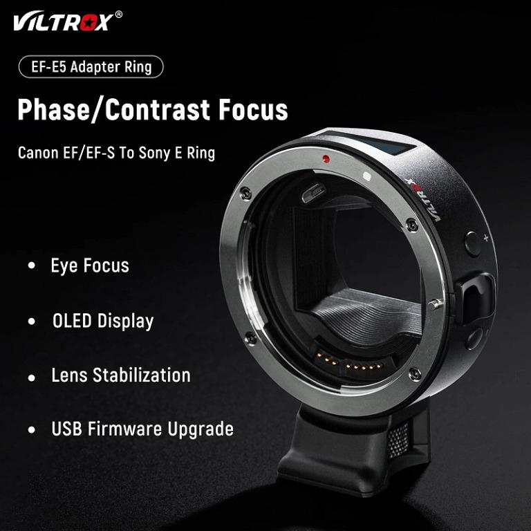 Viltrox EFE5 (OLED Display Screen) Autofocus Lens Mount Adapter for