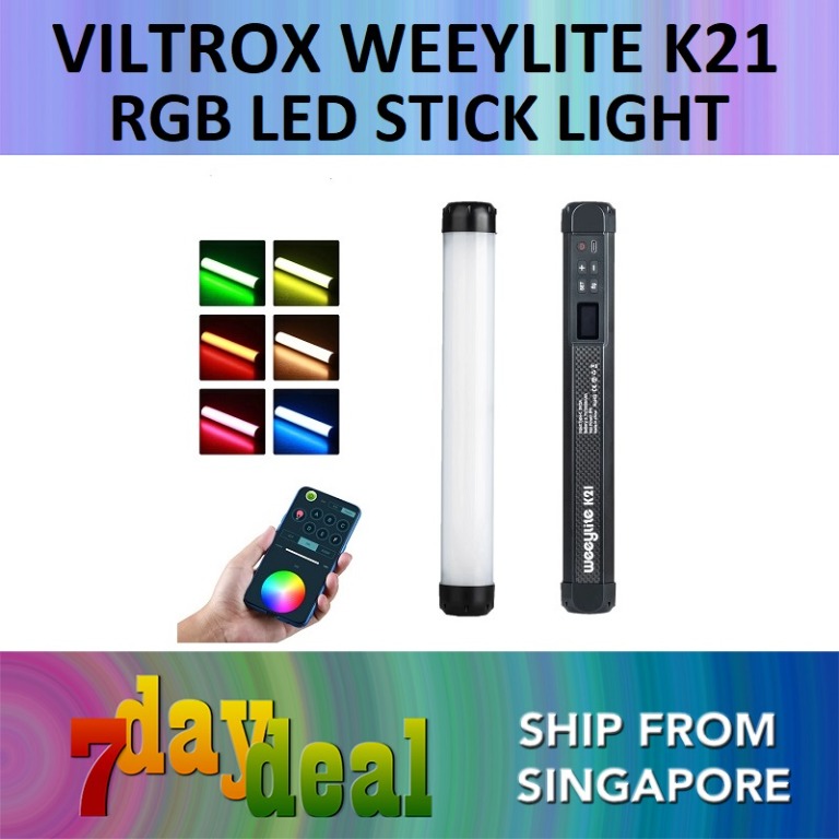 VILTROX Weeylite RB08P Luce Video LED RGB | Bicolore 2500K-8500K Per Fotografia E Studio