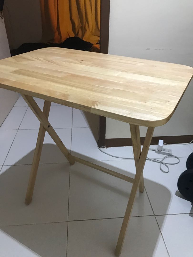 Wooden Folding Table, Furniture & Home Living, Office Furniture