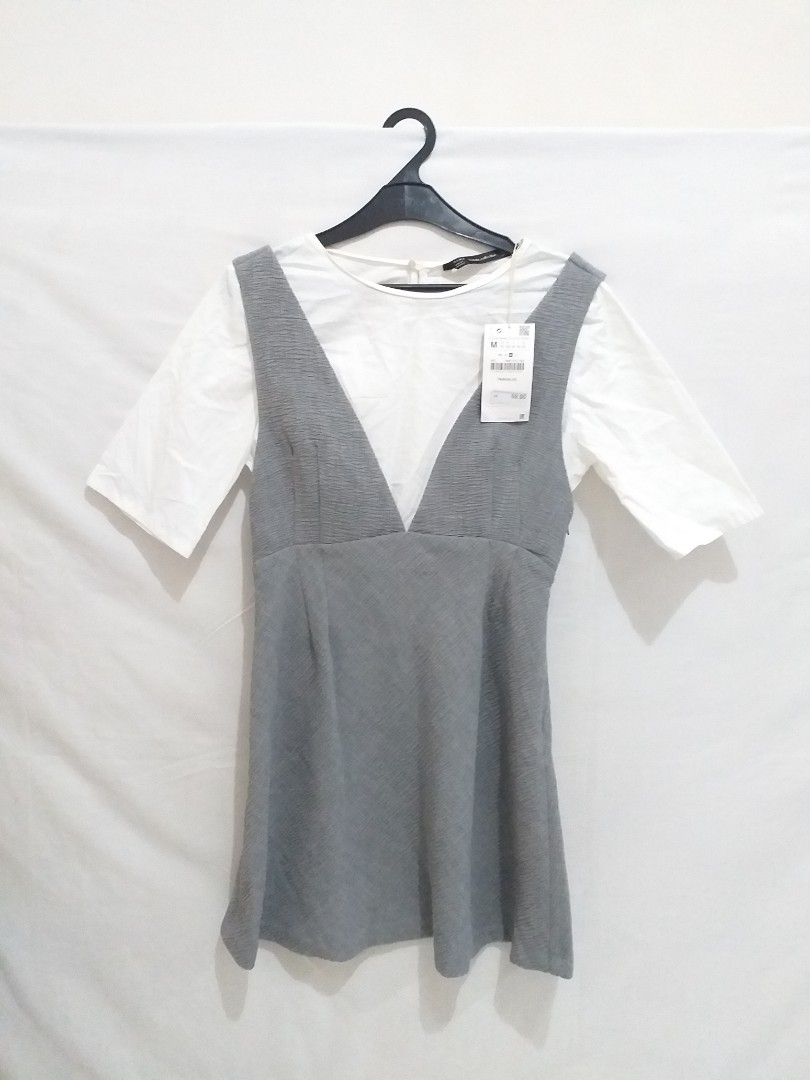 Zara overall dress clearance