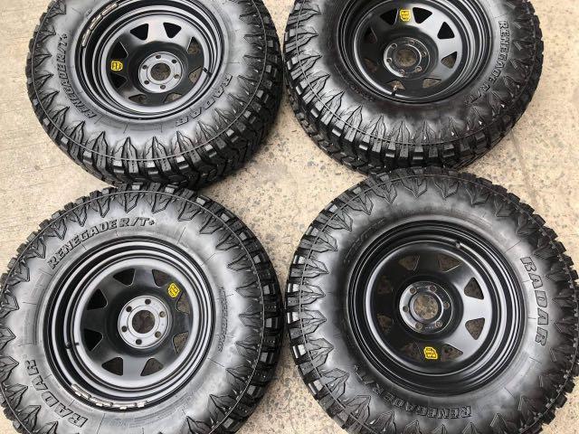 16 Roh Rims Used 6holes Pcd 114 Fit Navara Or Terra With 265 75 R16 Radar Renegade Rt Tires Car Parts Accessories Mags And Tires On Carousell