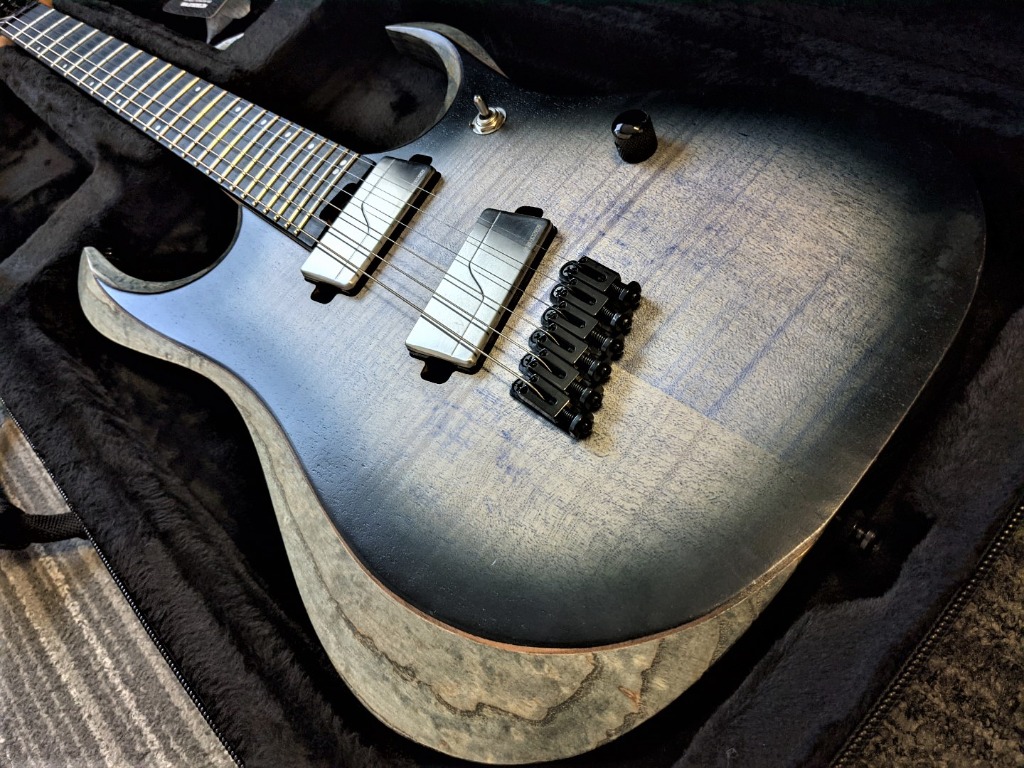 2018 Ibanez Iron/Axion Label Multi-scale Fanned-Fret Guitar w ...