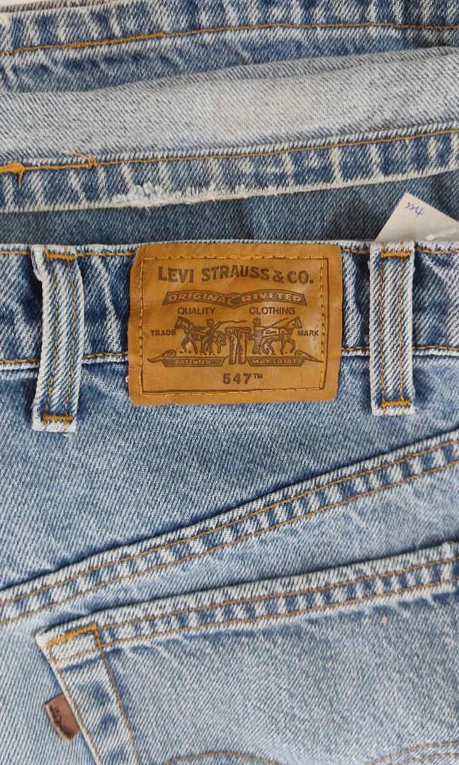 224. Levis 547 36x29 loose straight blue jean Men s Fashion