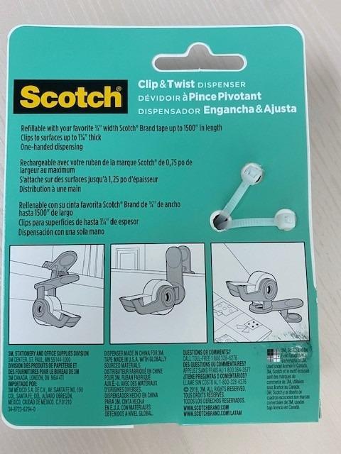 Scotch® Clip & Twist Desktop Tape Dispenser