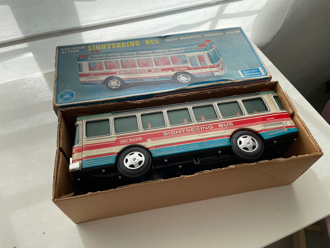 Vintage toy buses clearance