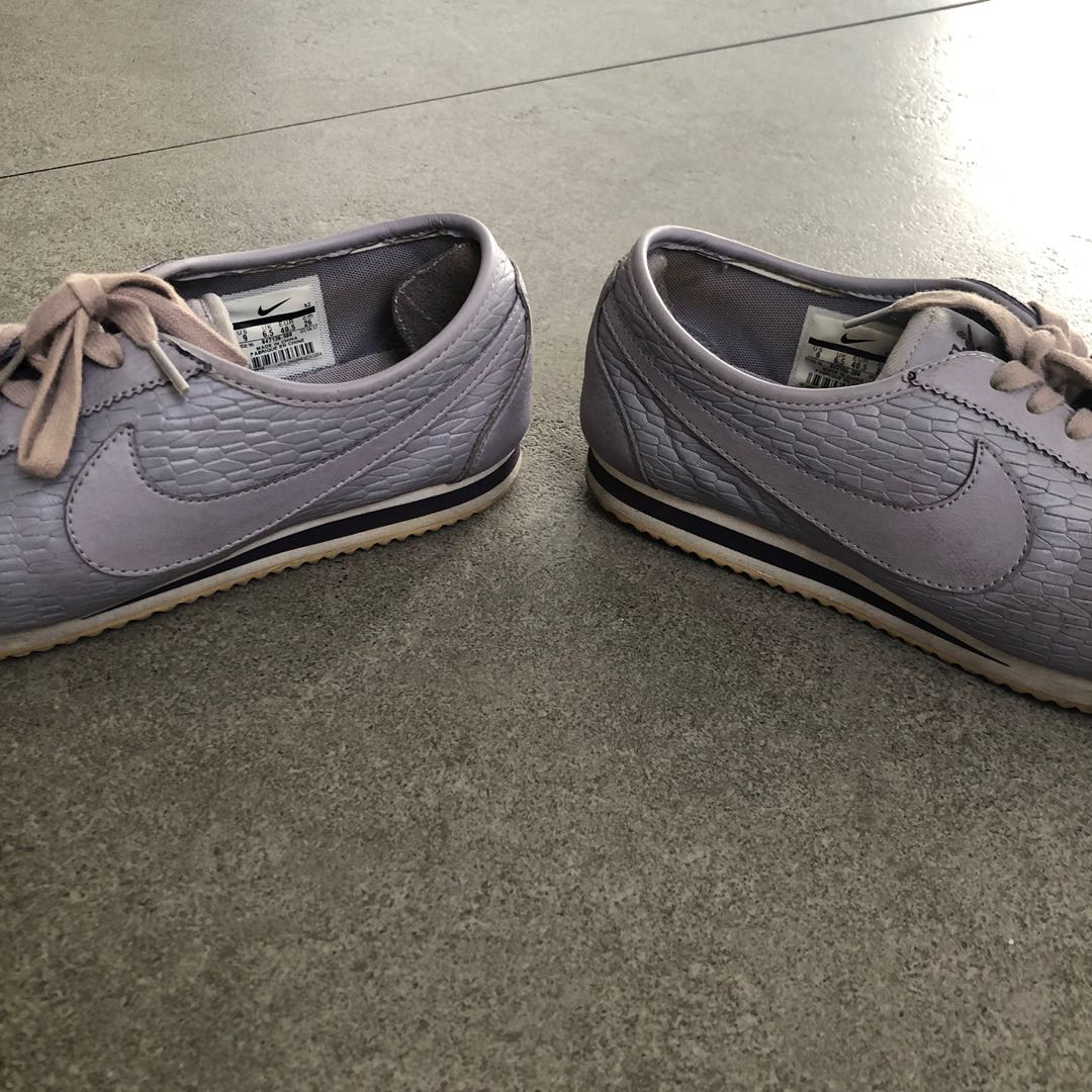 Nike Lavender Cortez 72 Leather Sneakers Women s Fashion