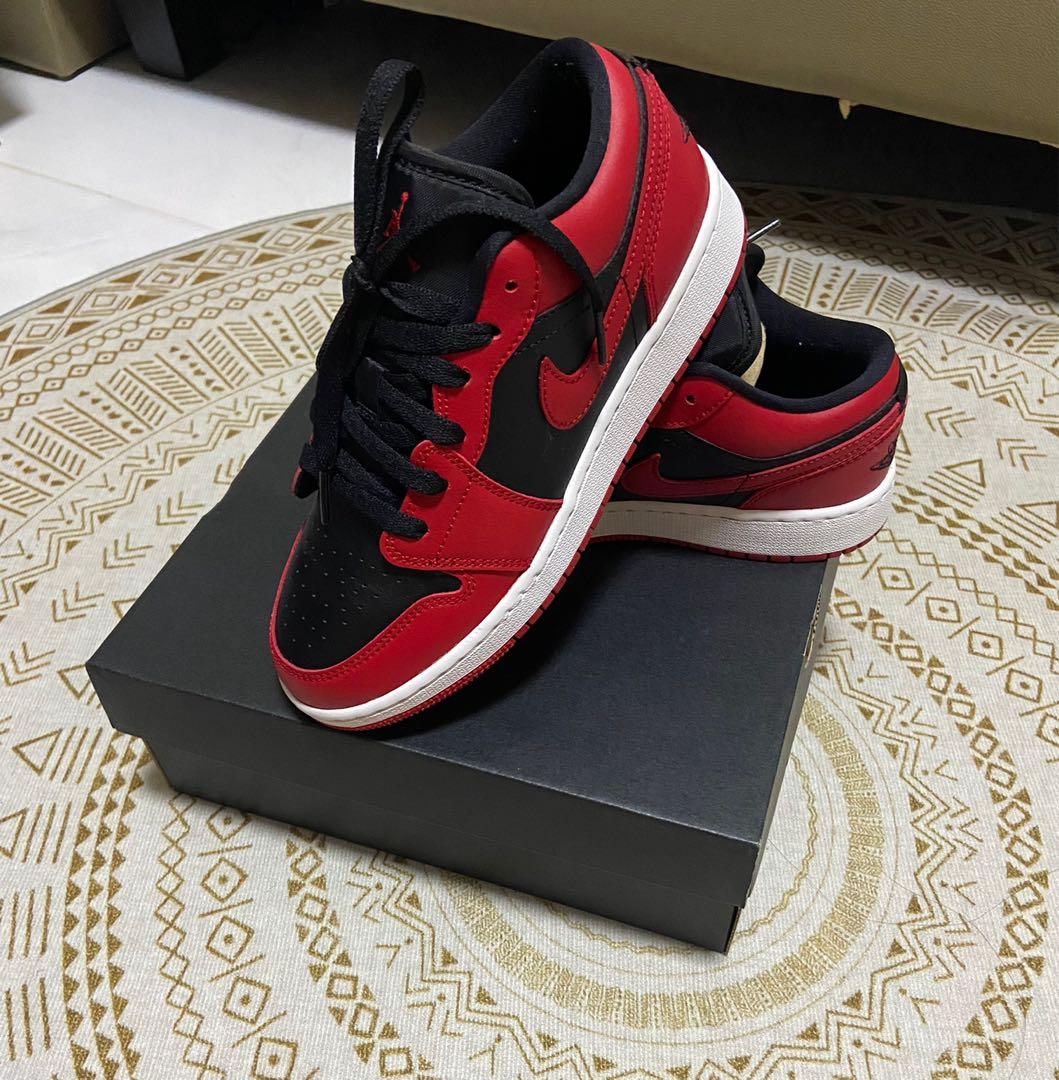 Red on sale black sneakers
