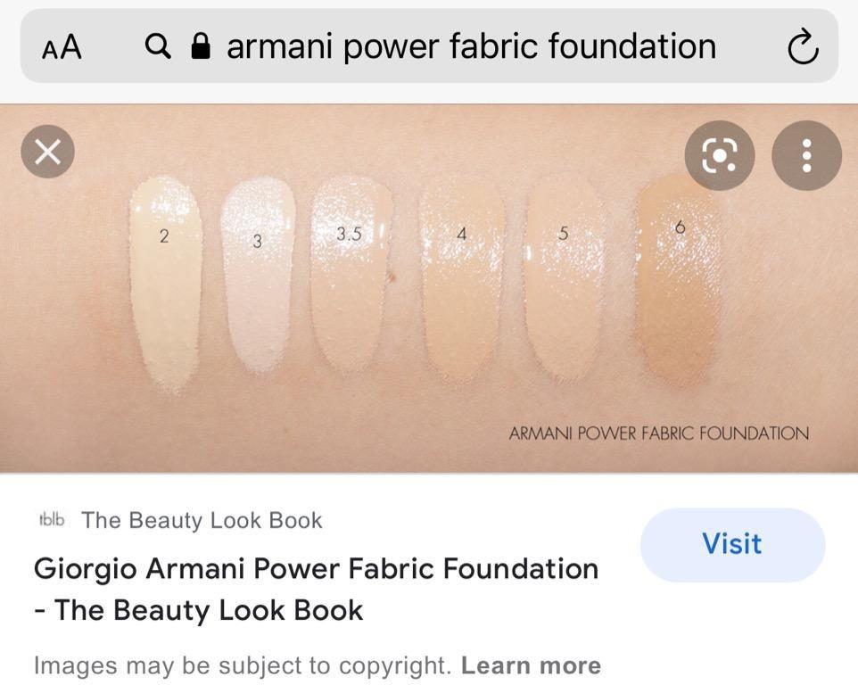 Armani power fabric foundation 3.5 clearance