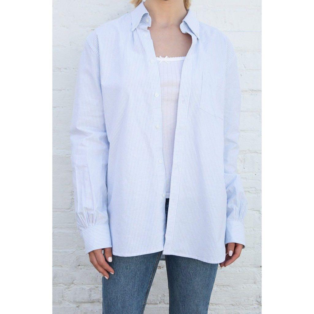 Brandy Melville Gina Longsleeve Top in White, Women's Fashion, Tops,  Longsleeves on Carousell