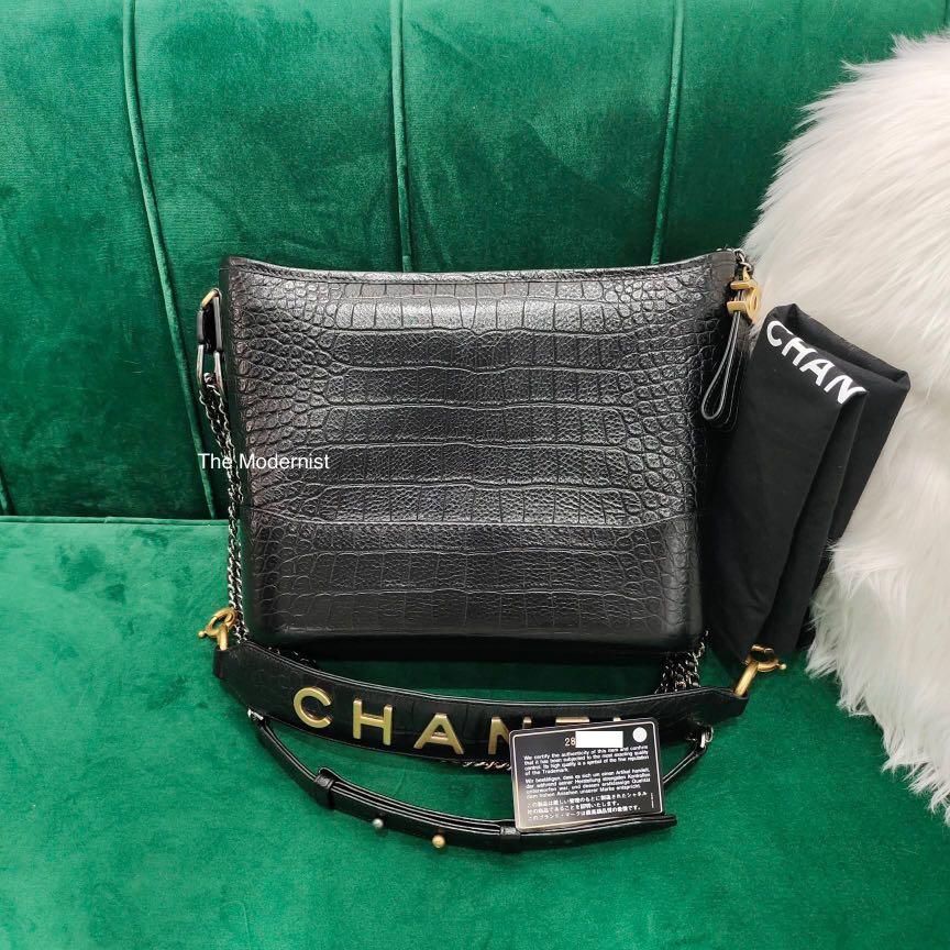 SOLD) Brand New Chanel Medium Gabrielle Hobo Embossed Croc GHW Chanel Kuala  Lumpur (KL), Selangor, Malaysia.