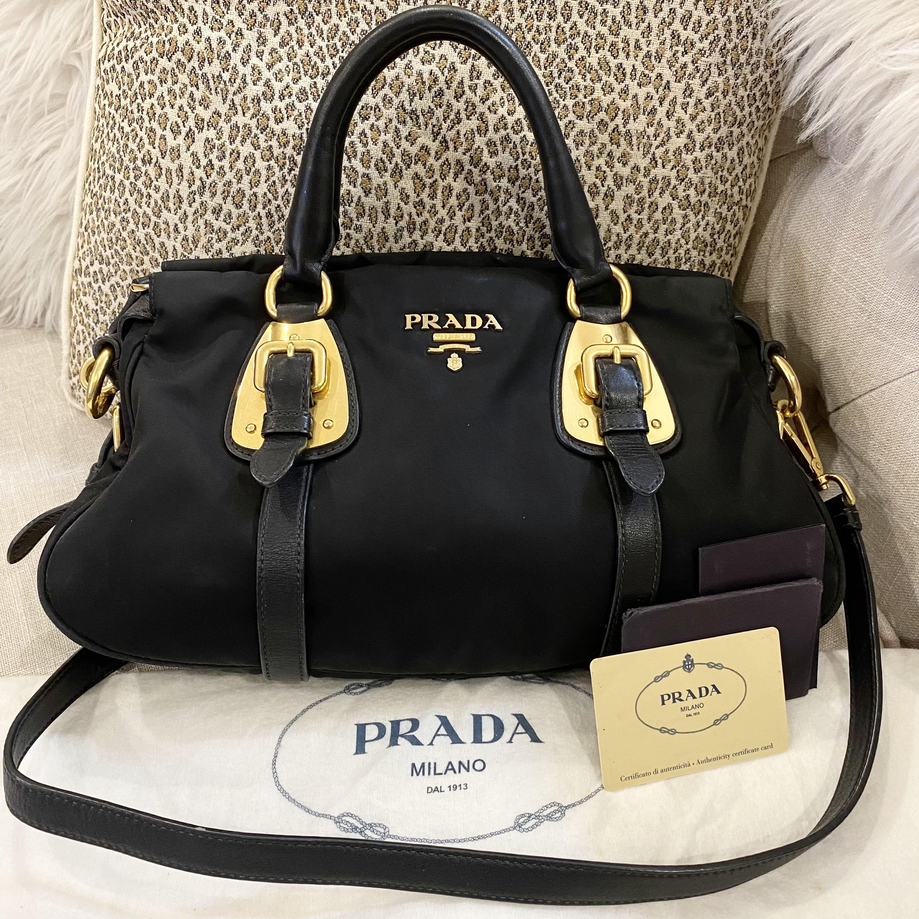 Authentic Prada Tessuto Nylon Bag, Luxury, Bags & Wallets on Carousell