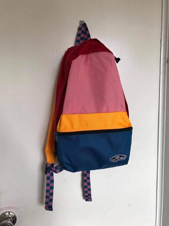 Vans calico patchwork backpack deals