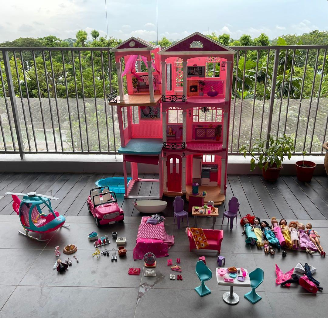 Barbie helicopter 2025 set