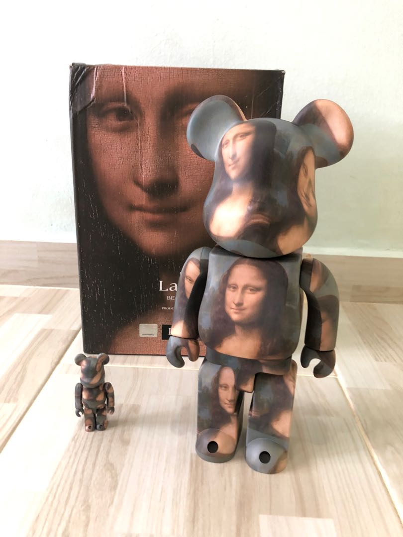 BE@RBRICK LEONARD DE VINCI Mona Lisa 100％ & 400％, Hobbies & Toys 