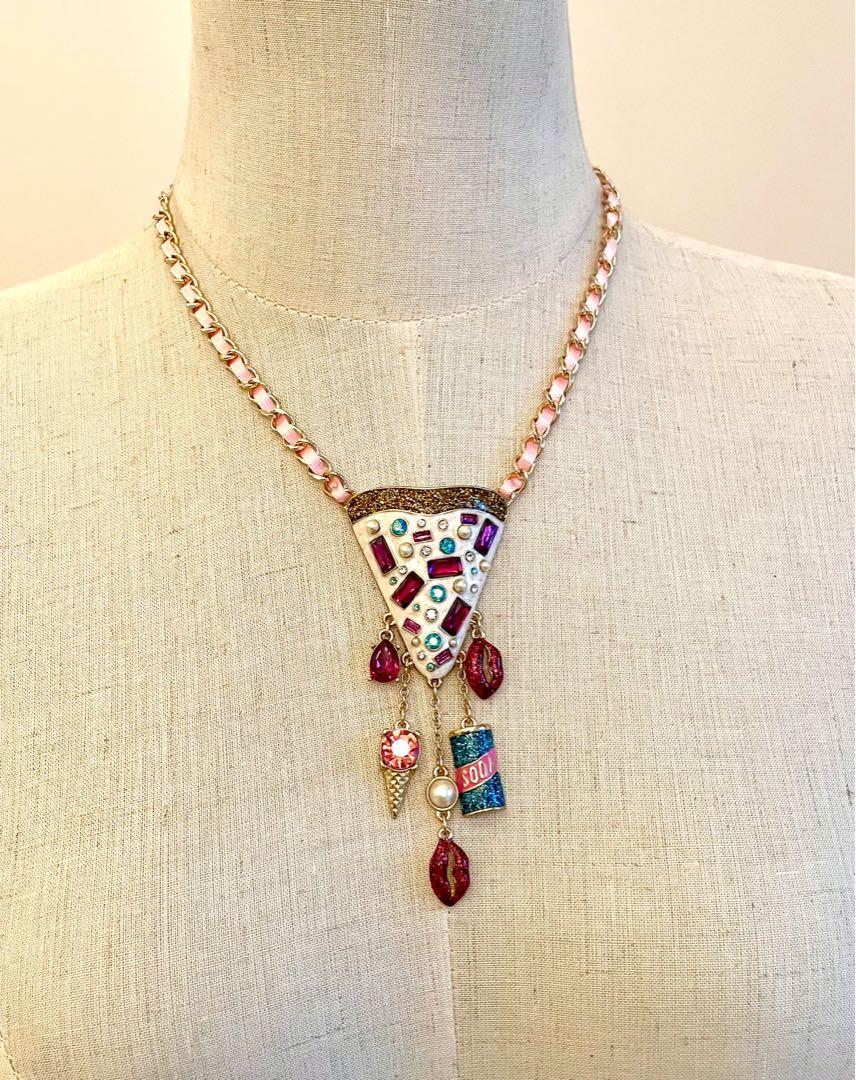 Betsey Johnson Pizza 🍕 Necklace, Women 