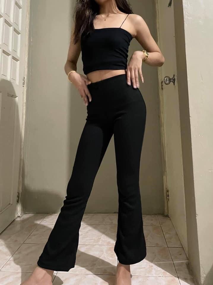 Live Free Black Bell Bottom Pants #bell #bottom #pants #outfit