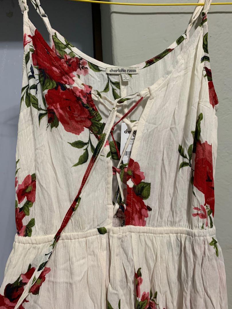 BNWT Charlotte Russe Floral Maxi Dress/Romper, Women's Fashion, Dresses & Sets, Dresses on Carousell BNWT Charlotte Russe Floral Maxi Dress/Romper, Women's Fashion, Dresses & Sets, Dresses on Carousell