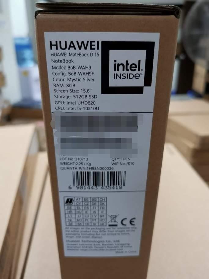 Huawei MateBook BoB-WAH9 i5 8GB 256GB第10 Brandnew sealed
