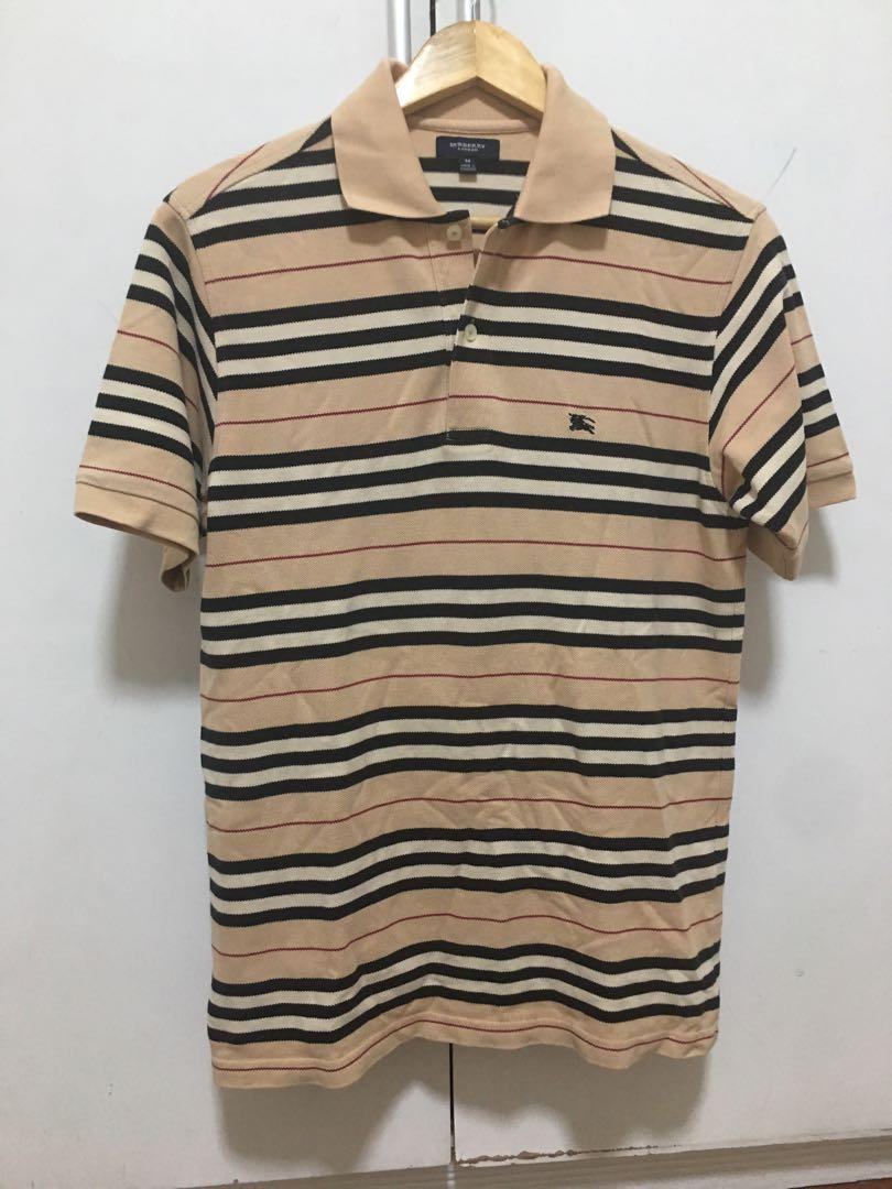 Burberry london - Striped Polo shirt, Men's Fashion, Tops & Sets, Tshirts &  Polo Shirts on Carousell