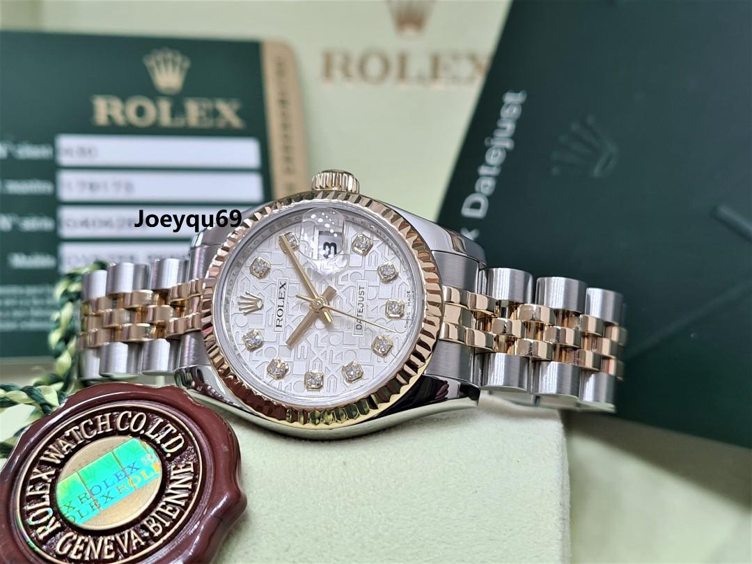 CERT/BOX) Rehaut! ROLEX DATEJUST Orig 