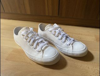 White leather converse hotsell sale