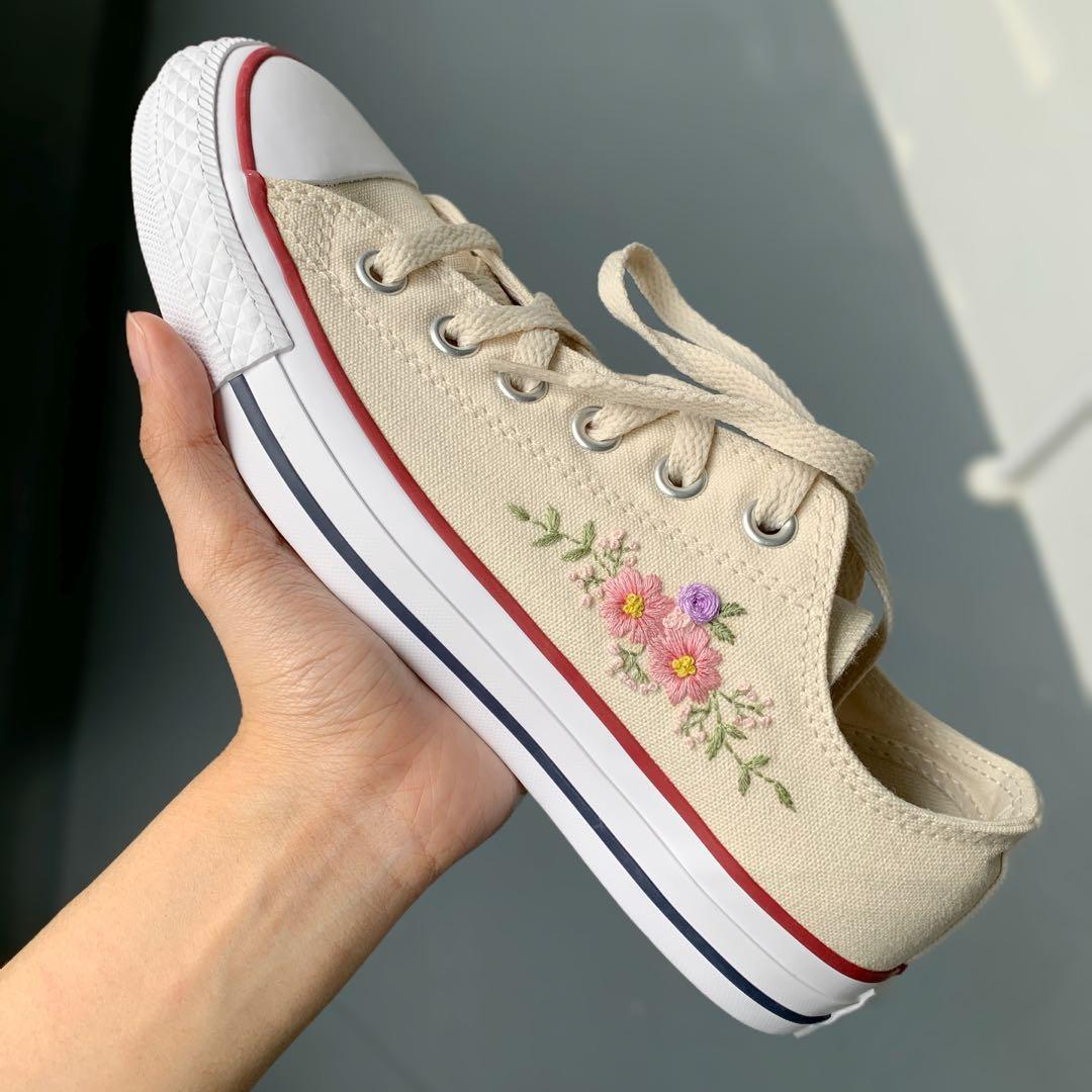 Custom sales shoe embroidery