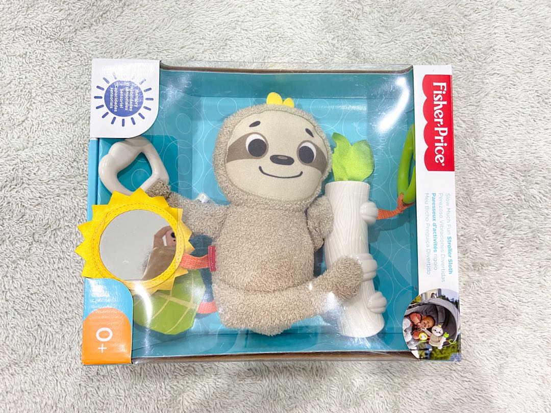 Fisher Price Slow Much Fun Stroller Sloth Toy hanging toys baby