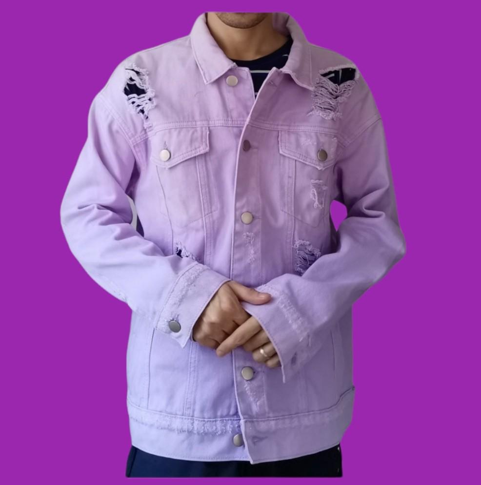 Forever 21 purple denim jacket Women s Fashion Coats Jackets and Outerwear on Carousell