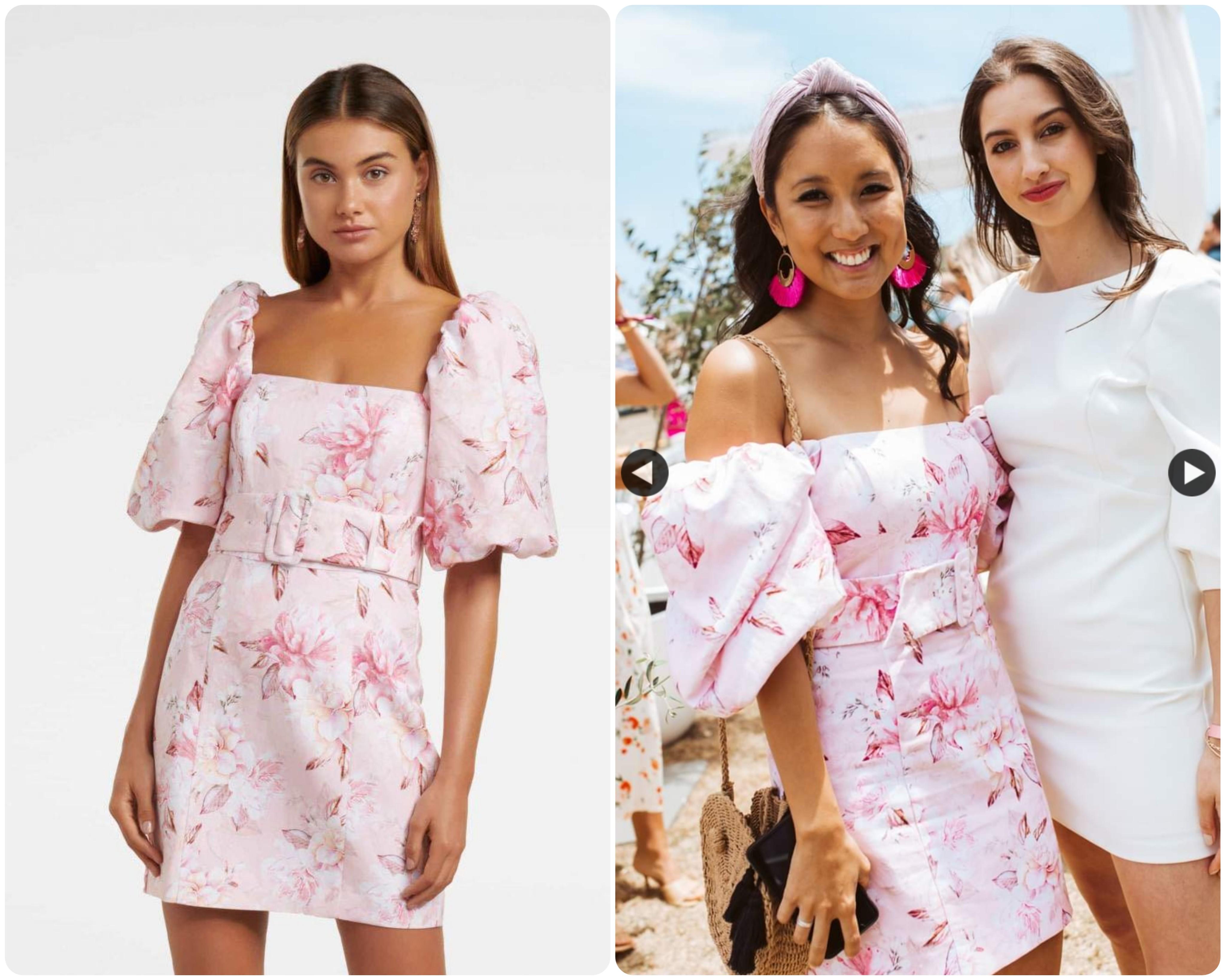 Ashley Puff Sleeve Mini Dress 