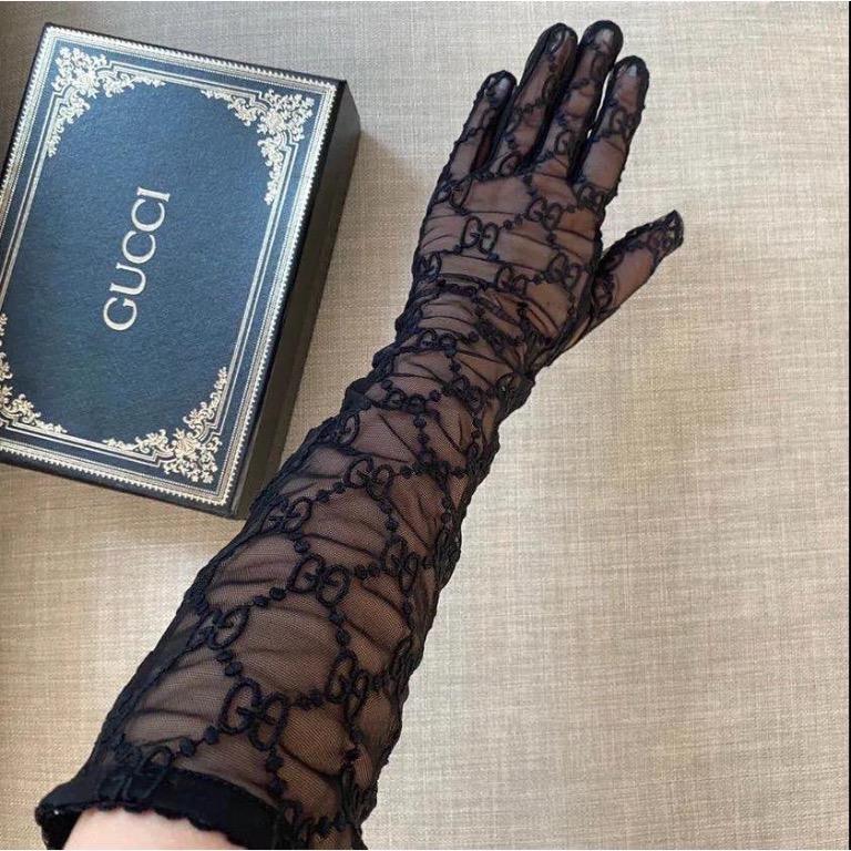 gucci lace gloves
