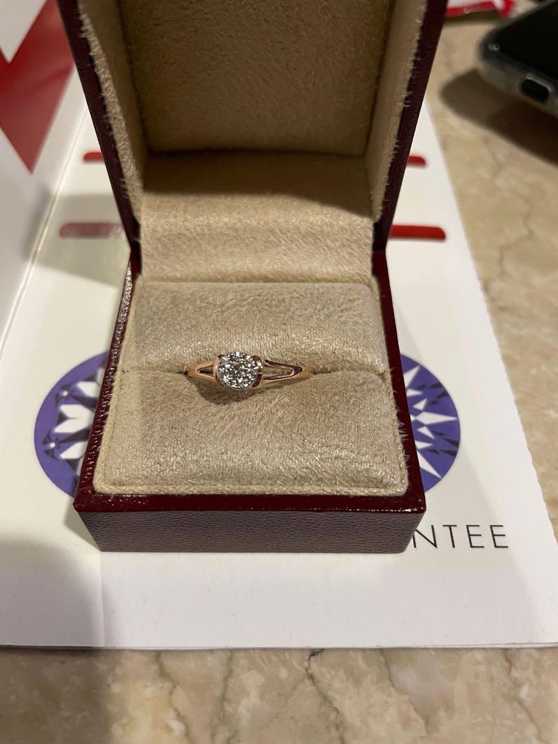 Hearts and Arrows illusion ring slightly negotiable rose gold