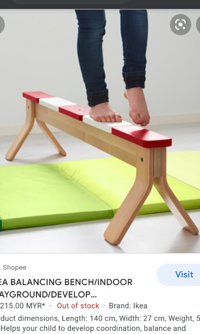 Ikea shop balance bench