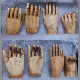 Ivory hands 2 pairs