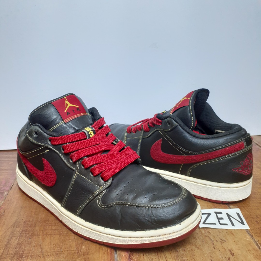 Jordan 1 Phat Low Black Varsity Red Men s Fashion Footwear